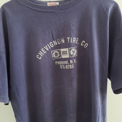 Chevignon vintage short sleeve t-shirt XL blue, like new