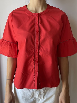 Koton summer blouse 100% cotton new, red, size S