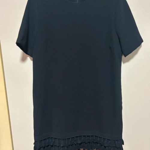 Zara black dress with fringes like new