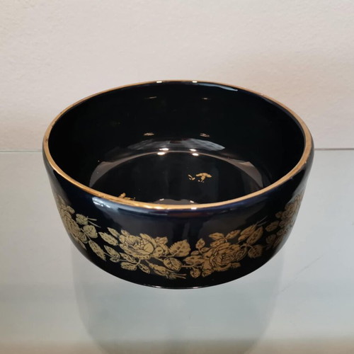 Porcelain cup/bowl vintage used with 24k gold decoration
