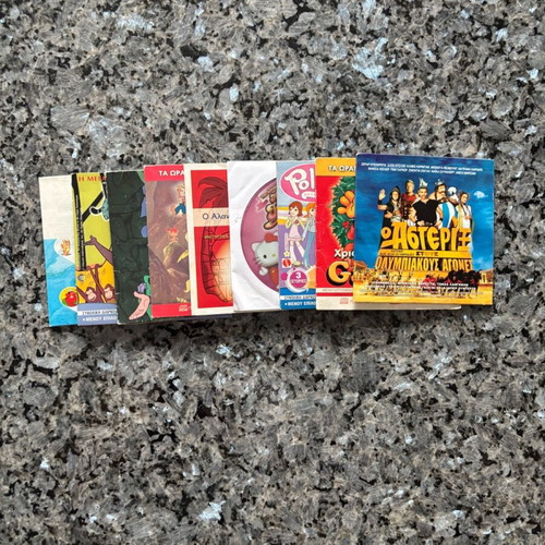 Set of children's DVDs with favorite cartoons like new