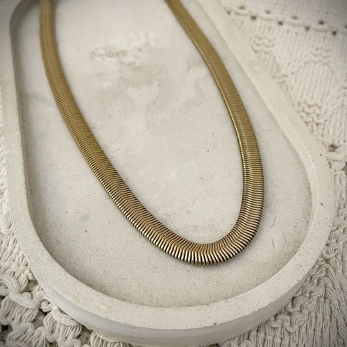 Unisex Stainless Steel Gold Chain Necklace new