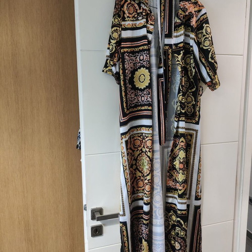 Shirt dress with belt new, multicolor