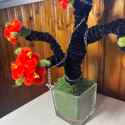 Bonsai blossom tree handmade, new