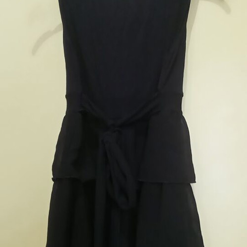 Intimissimi top like new with 3 layers transparency and belt, black, size S