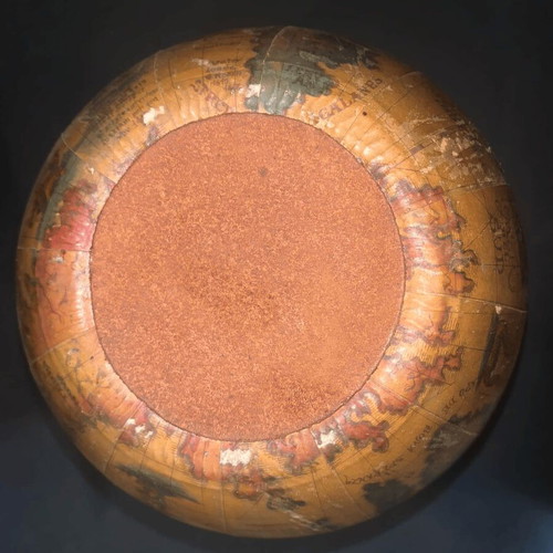 Vintage wine bottle used with Old World map design