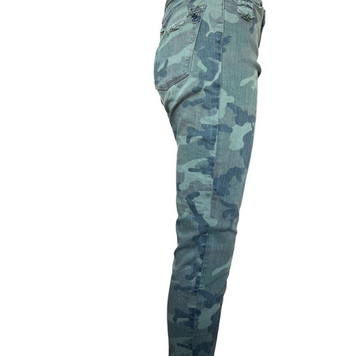Black Orchid Los Angeles Carmen High Rise Ankle Fray women's jeans like new, green