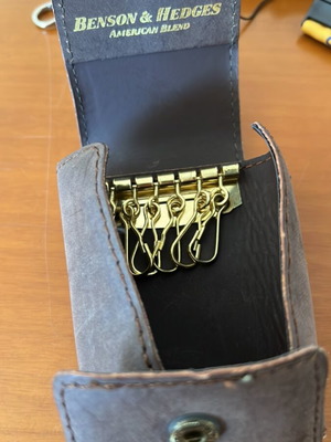 Benson & Hedges key wallet used with 6 hooks and 3 bonus key wallets