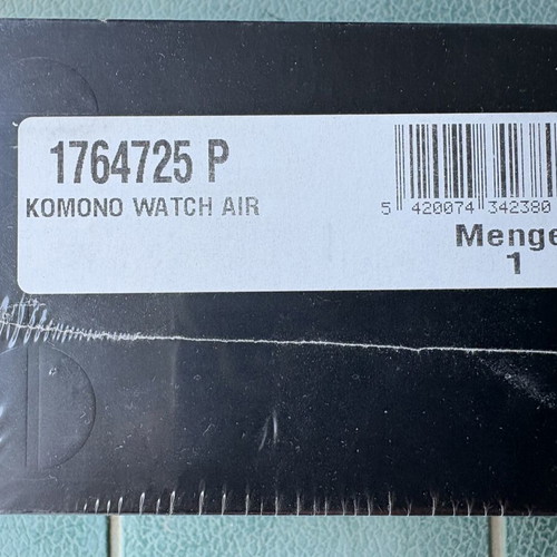 Komono Winston Subs men's watch new, silver-white, leather strap