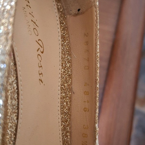 Gianvito Rossi heels used, gold, size 38.5
