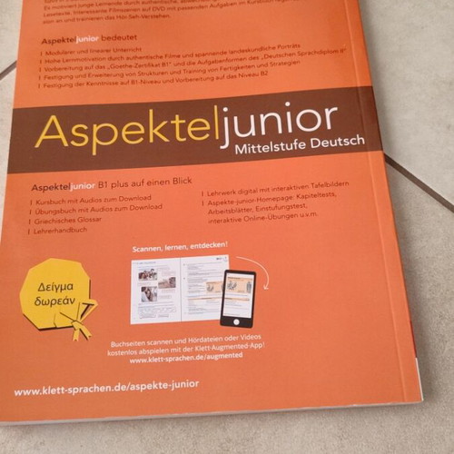 Aspekte Junior B1 Plus German Learning Book like new