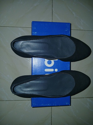 Sabino women's suede shoes used, size 37, black ballerinas