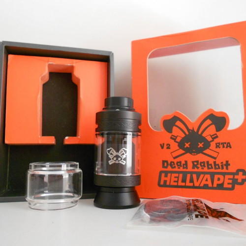 Hellvape Dead Rabbit V2 RTA new, black, 25mm, 2ml (5ml with bubble glass)