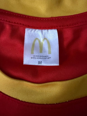 Φανέλα McDonald's World Cup 2026 μέγεθος medium καινούργιο