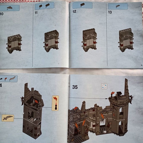Lego Hobbit Set 79014 instructions used, Dol Guldur Battle