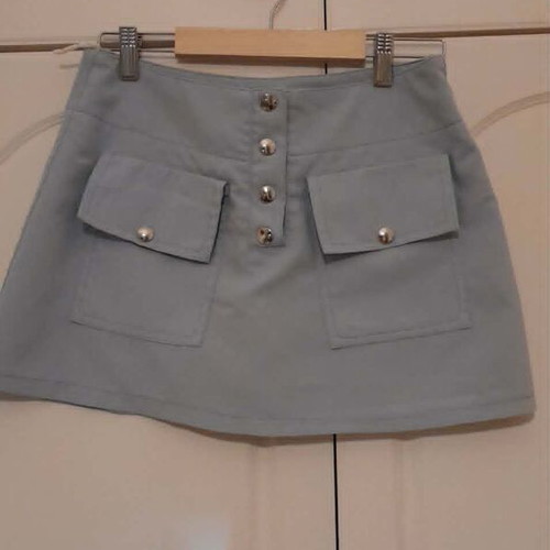 Thesis mini skirt, turquoise, size S