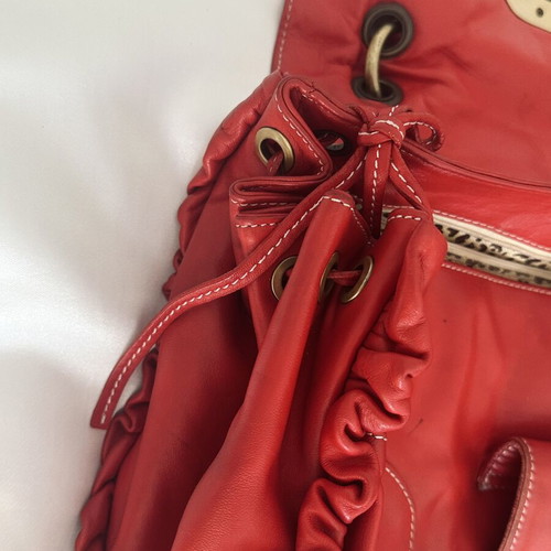 Vintage XX Anniversary Dolce & Gabbana red leather bag from 2000s