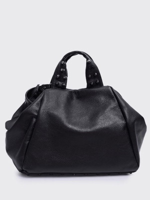 Elena Athanasiou leather shoulder bag new, black, large size