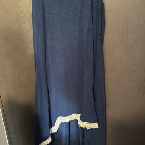 Asymmetric Blue Blouse Like New, Size XXL