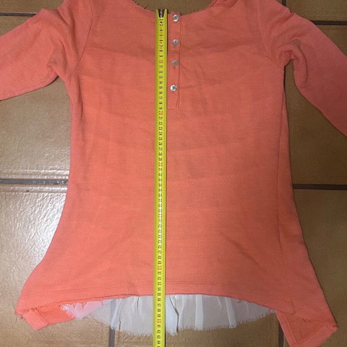 ZIC ZAC pink blouse with bow and ruffles, like new, one size