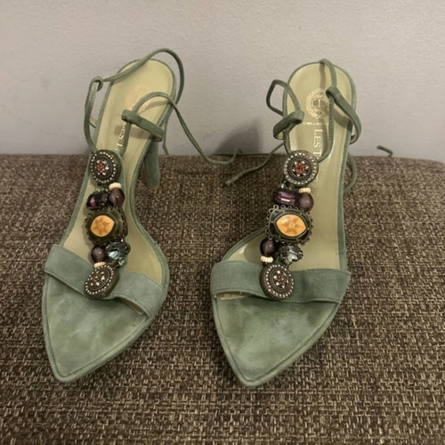 Les Tropeziennes sandals size 37 suede with beads used