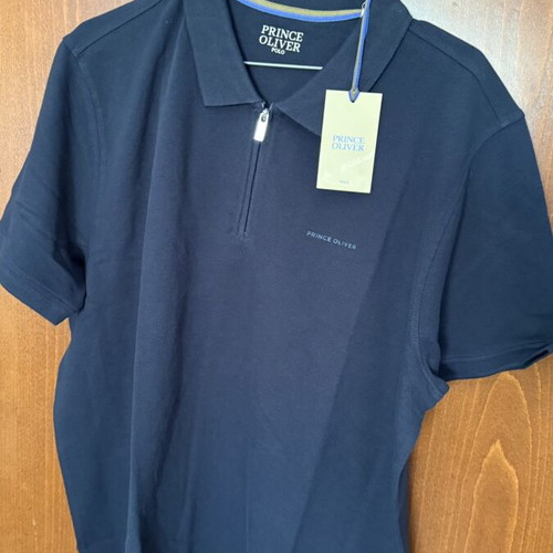 Prince Oliver polo shirt new, XXL, blue, 100% cotton