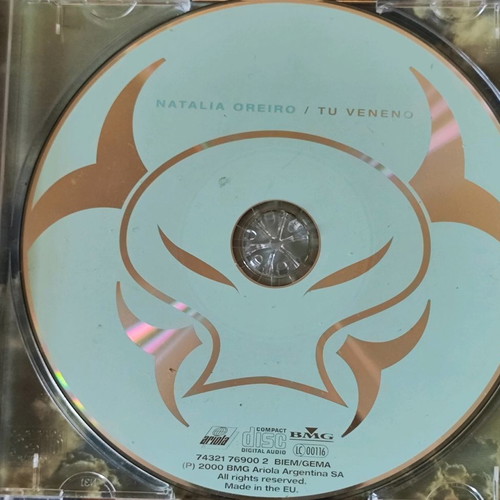 Tu veneno Natalia Oreiro CD like new