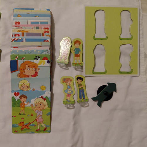 Educational game with cards like new, language development
