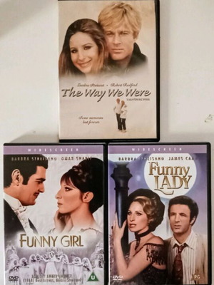 Barbara Streisand DVD set used, 3 iconic movies with subtitles