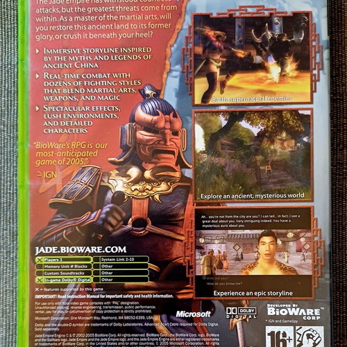 Jade Empire Xbox game