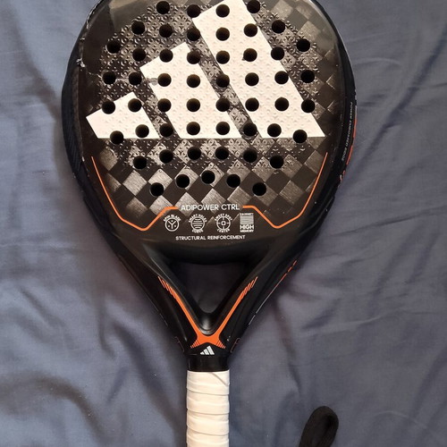 Adidas Adipower Ctrl padel racket used with rough surface and extras