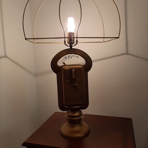 Duncan Miller parking meter lamp used, 1950s vintage