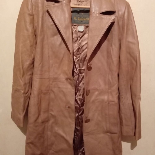 Women's leather coat Red Valentino like new, beige, size S