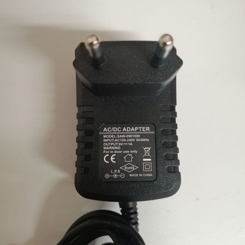 Power adapter 9v used, for repair or spare parts