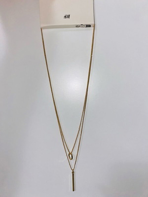Women's gold necklace unused H&M