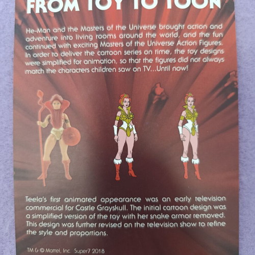 MOTU Mattel Super7 Collectible Cards Like New, Set of 4, 2018