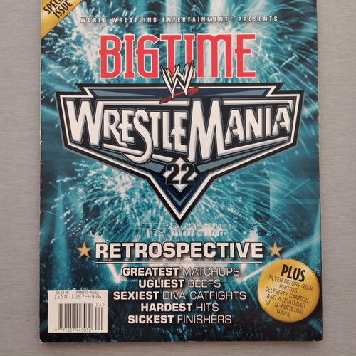 WWE Magazine Big Time Wrestlemania 22 Retro used