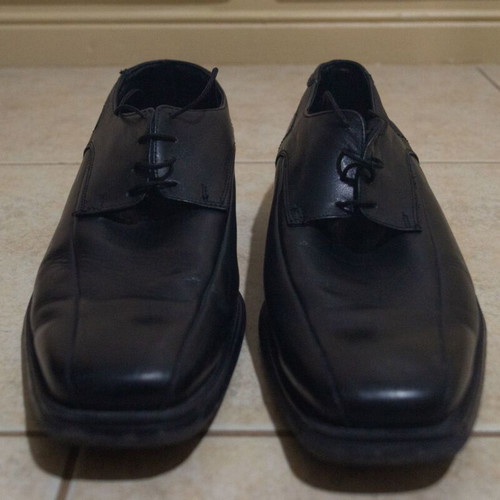 Black used scarponi shoes size 45