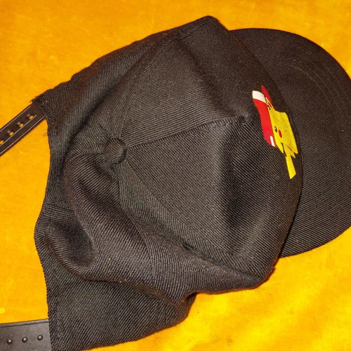 Black Pikachu cap, one size fits all