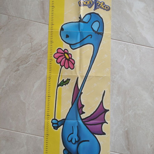 Draconchic height chart used, paper, 98cm x 35cm