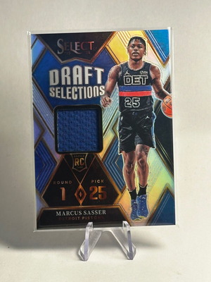 Panini Select Basketball Card 2023-24 Marcus Sasser Draft Selections Patch RC new