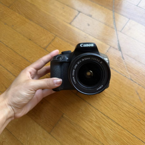 Canon DSLR Camera EOS 1300D Crop Frame Black used with screen scratches