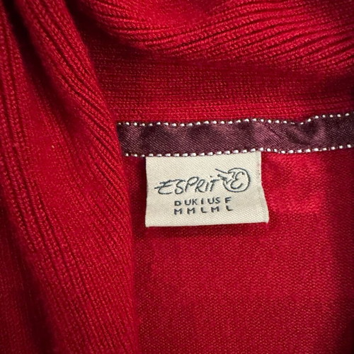 Esprit women's knitted sweater red size M like new