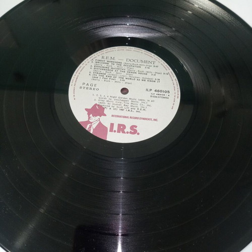 REM Document no5 vinyl used, Greek edition 1987, rock