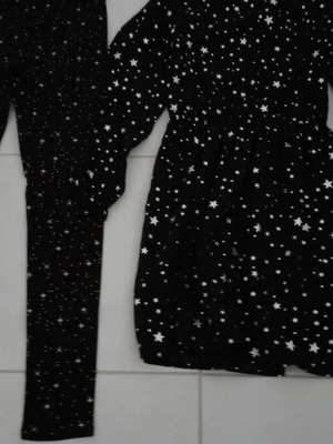 C& A kids set with stars like new, dress and leggings