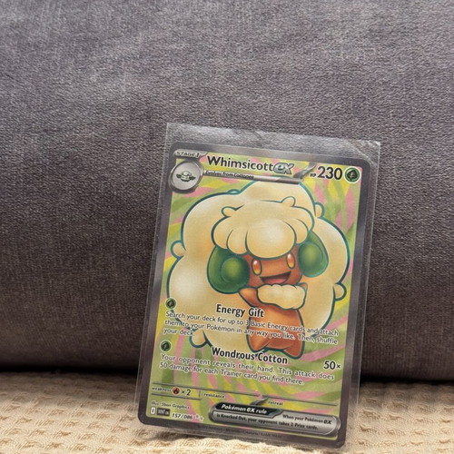 Whimsicott EX White Flare Pokemon TCG card new