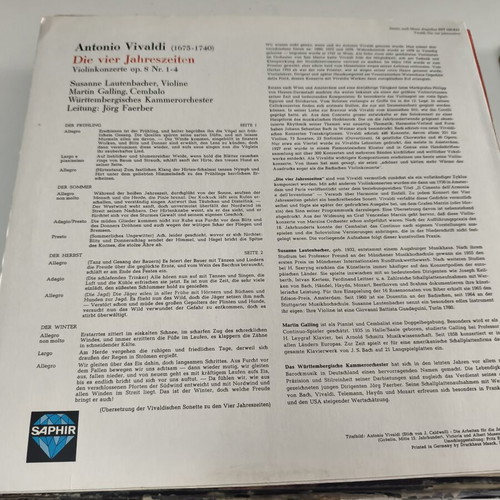 Antonio Vivaldi vinyl LP album used, classical