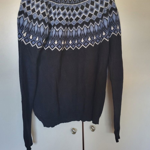 Pullover LOGG (H&M) like new, black and blue, size M