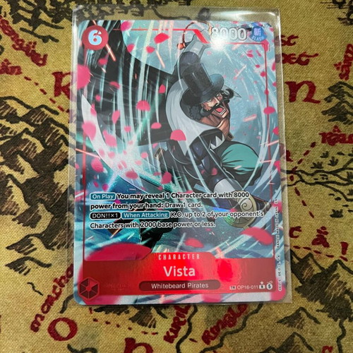 Vista Treasure Rare Parallel Character Card TR OP16-011 One Piece TCG