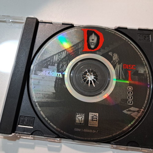 D PC game disc 1 like new, adventure